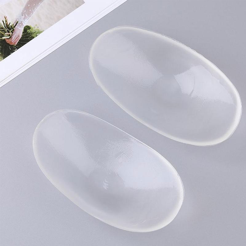 1 Pair Soft Silicone Shoulder Anti Slip Shoulder Pads Cushions Push-Up Shoulder Self-Adhesive Reusable Enhancer Clothing P8X2