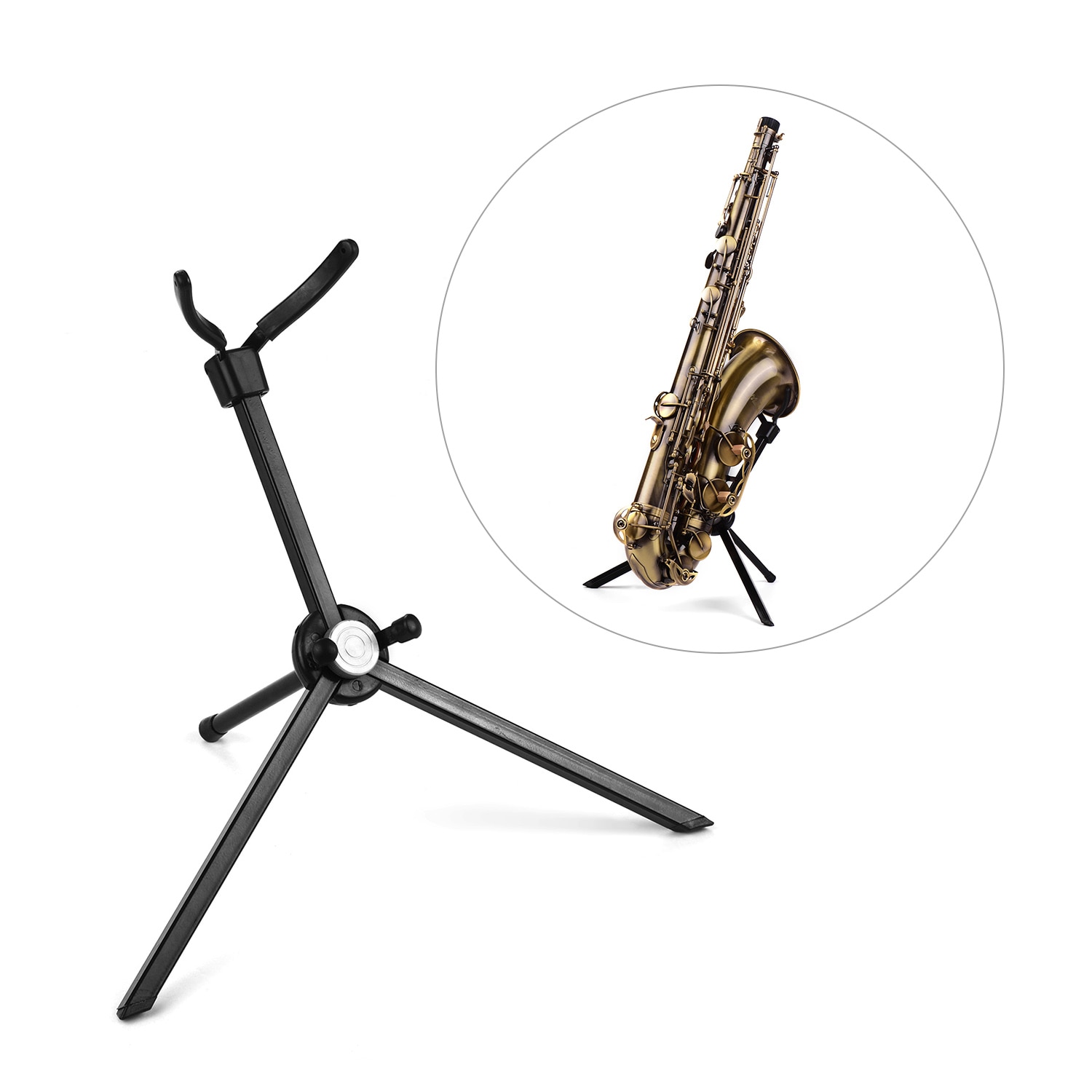 Opvouwbare Buisvormige Vouwen Saxofoon Stand Statief Houder Alto Tenor Sax Rack Saxofoon Onderdelen &amp; Accessoires