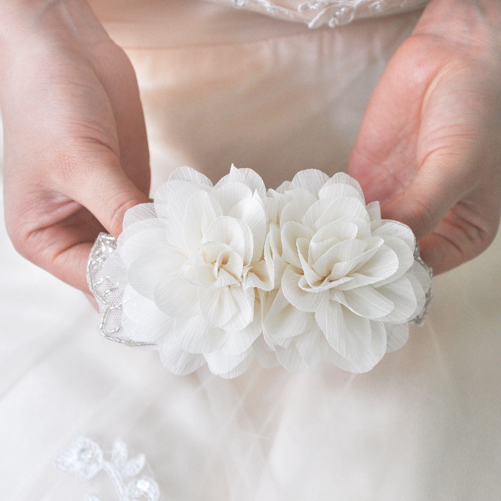 TOPQUEEN H248 Bridal Headbands bridal hair accessories with lace Beaded flowers hair Comb for girl Headpieces Fast