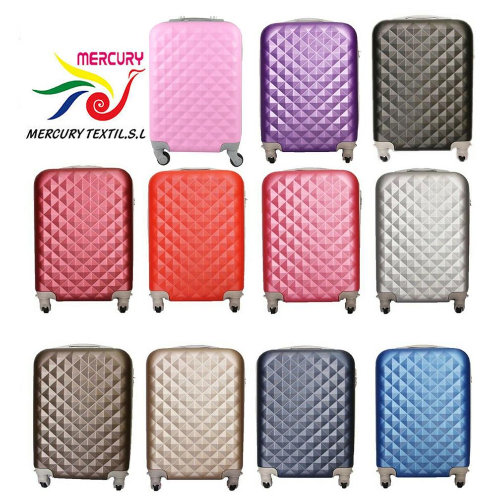 MERCURY TEXTIL - Maleta pequeña para Cabina rígida 4 Ruedas 360º Gira Equipaje de Mano Low Cost 35X20X54