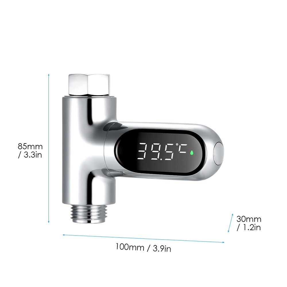 LED Display Water Meter Digital Shower Thermometer Bath Temperature Monitor Water-temperature Measuring Instrument ℃/℉