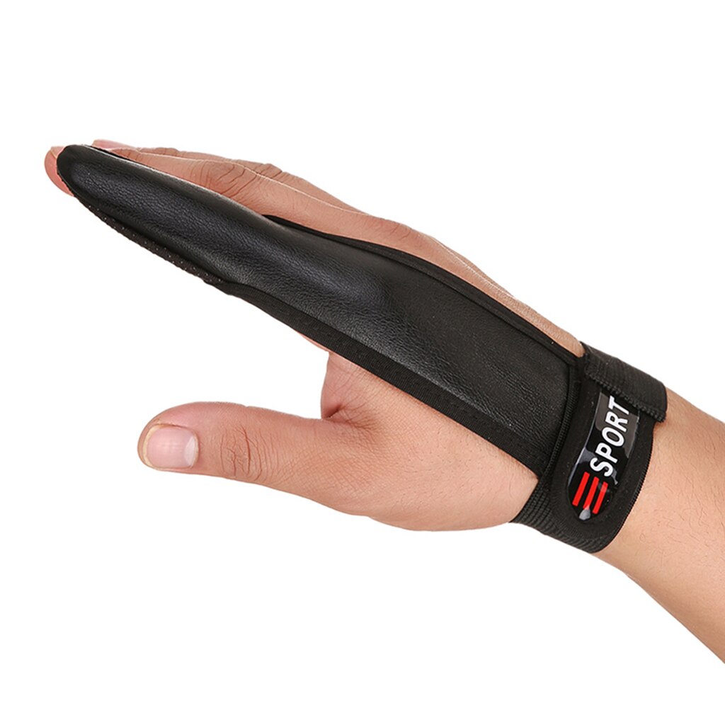 Single Finger Fishing Glove Anti- One Finger Stall Protector PU Leather