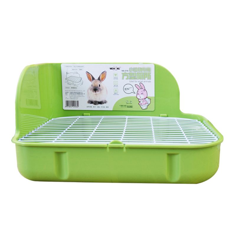 Pet Small Toilet Clean Cage Square Bed Pan Potty Trainer Keep Hygiene Bedding Corner Litter Box for Animals Rabbit