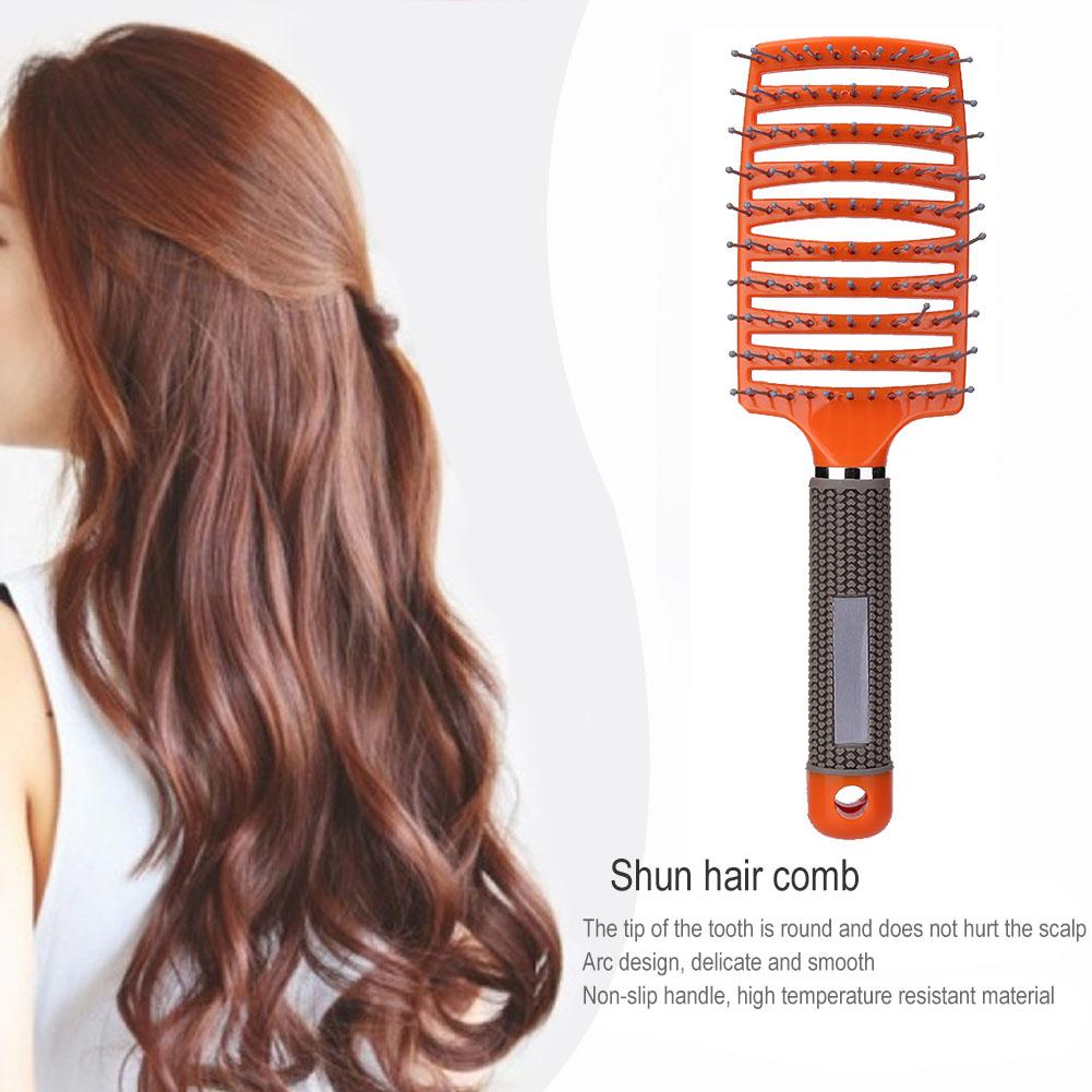 1Pcs Vrouwen Mannen Haar Hoofdhuid Massage Kam Mode Nat Krullend Ontwarren Hair Brush Voor Vrouwen Kappers Anti-Statische