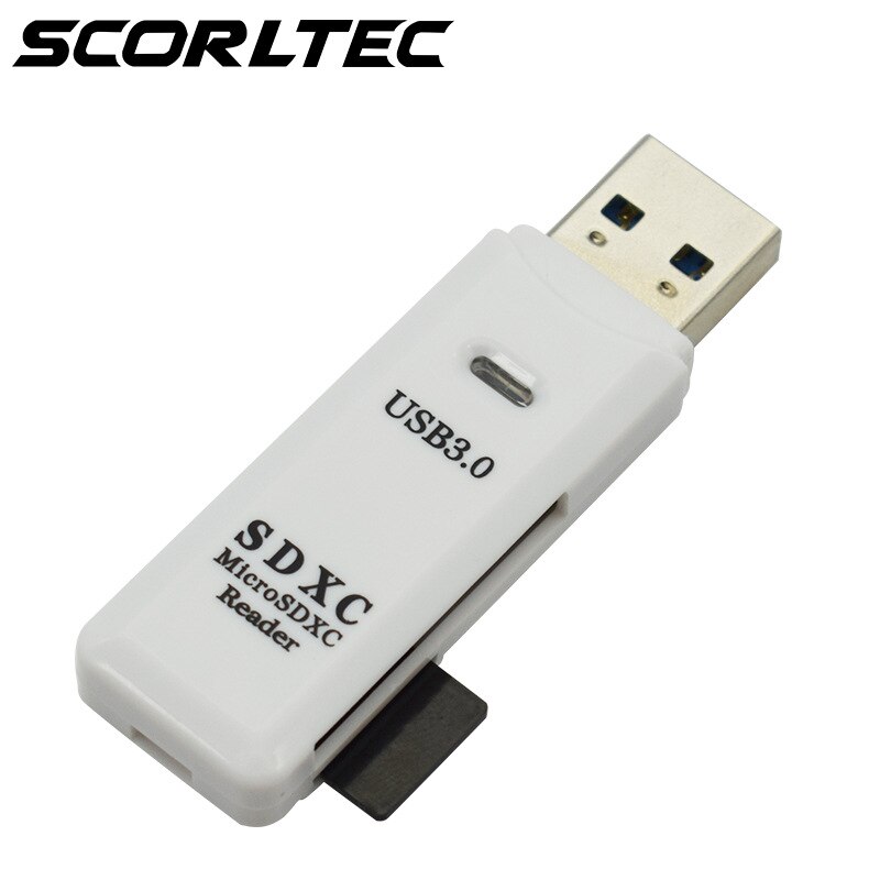 Usb3. 0 Card Reader SD + TF-in-Universal Card Reader Support 128G: White