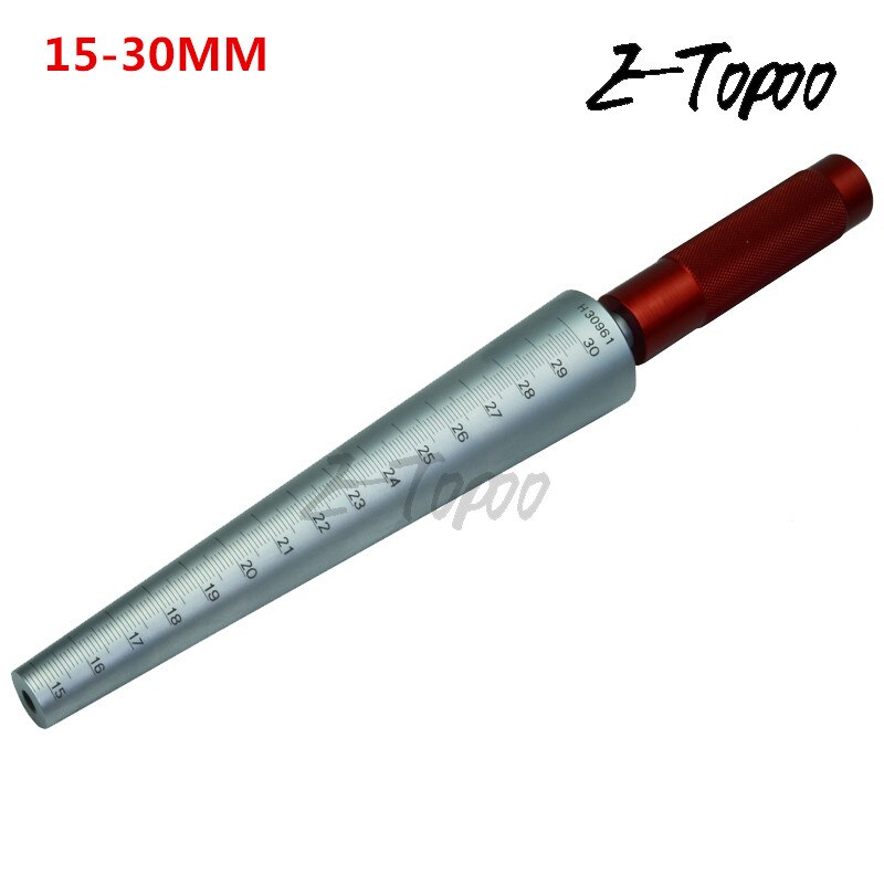 1-6.5mm 3-15mm 15-30mm 30-45mm Conical Feeler Gauge Taper Cone Cylinder Gauge For Measuring Hole Size Diameter Taper Gauge tool: 15-30