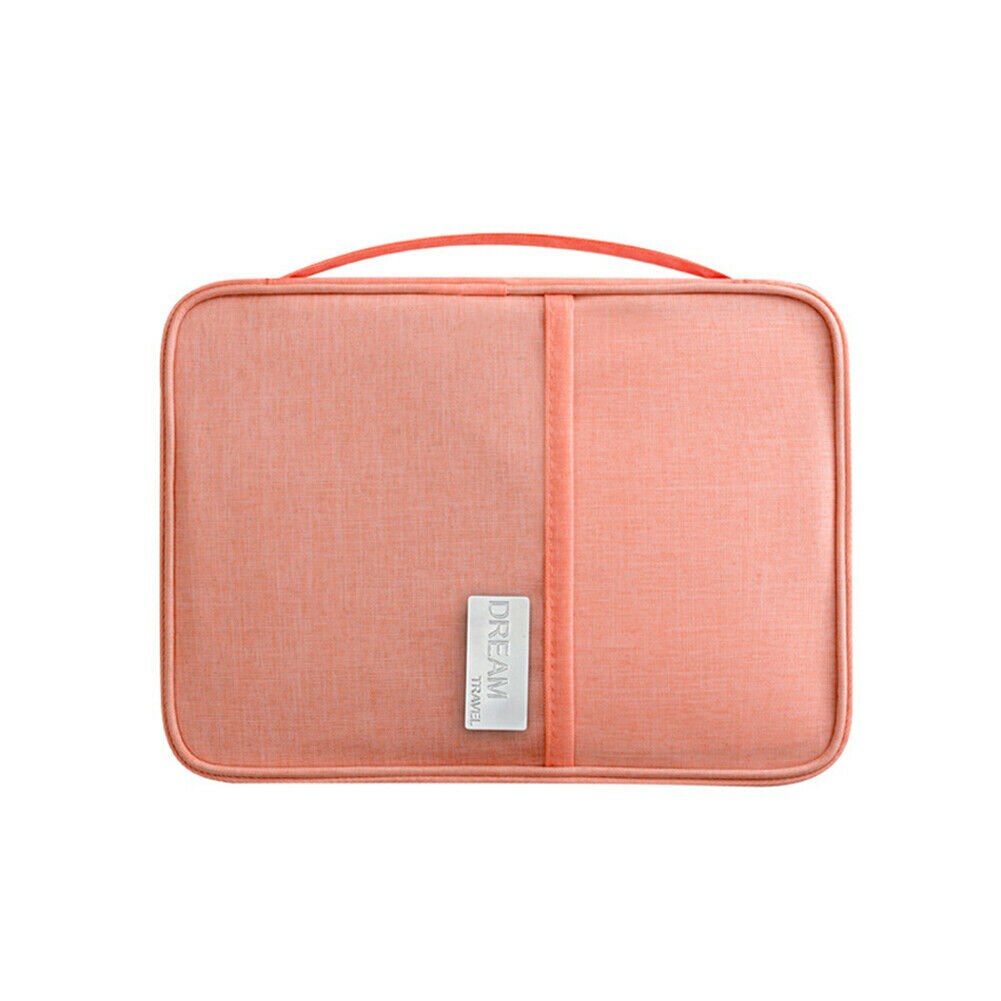 Reise Brieftasche Familie Passport Halter Kreative Wasserdichte Dokument Fall Veranstalter: Orange Large