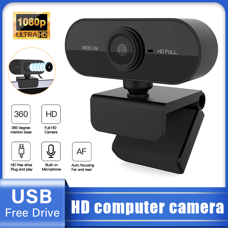 Webcam 1080P videocamera Web Full HD con microfono USB Plug And Play videochiamata Web Cam per PC Computer Desktop Gamer Webcast