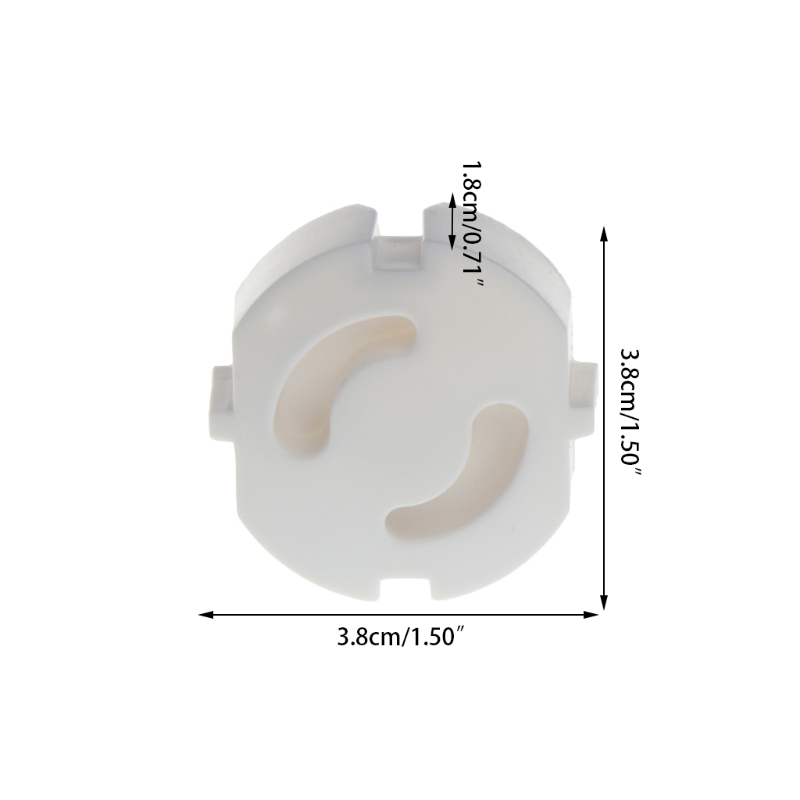 10 Uds. De enchufe de seguridad para bebés, protector de seguridad para niños, protector de clavija, aislamiento protector contra descargas eléctricas, 2 orificios