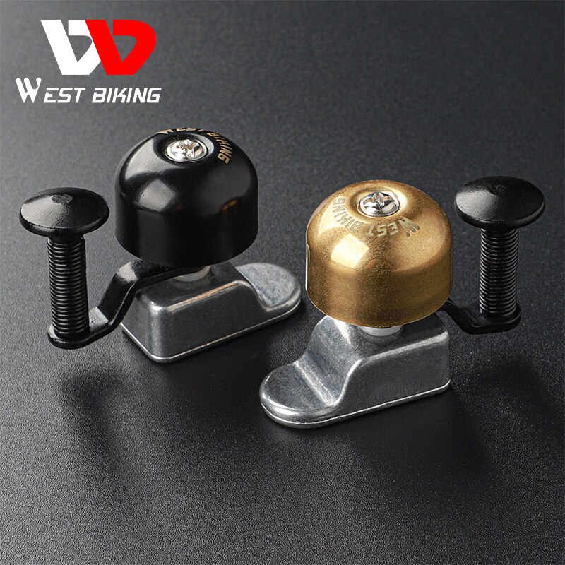 WEST BIKING Road Bike Bell Retro Ultralight Handlebar Horn Safety Alarm Aluminum Alloy Copper Bike Accessories MTB Bicycle Bell