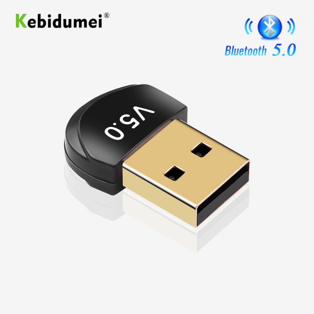 Kebidumei Draadloze 5.0 Bluetooth USB Adapter Bluetooth Dongle Ontvanger Zender Draadloze USB Adapter voor Computer PC Laptop