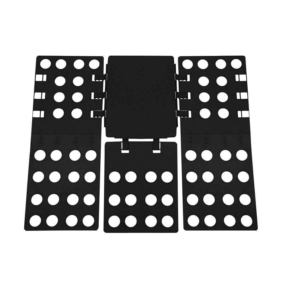 Tøj folde bord plast klud arrangør folde tøj bord skjorte arrangør t shirt mappe bord til hjemmet opbevaringsværktøjer: Sort