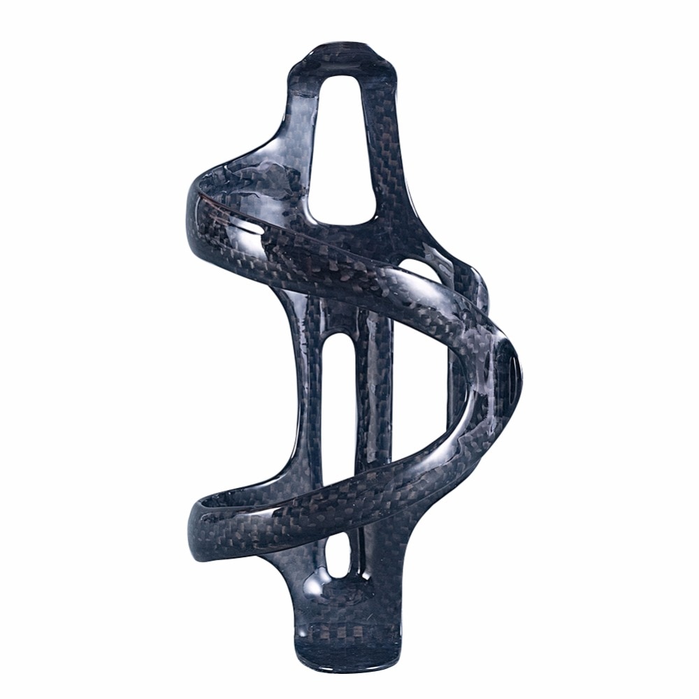 Portabotellas para bicicleta de montaña o carretera, soporte lateral de material carbono 3K de 20g mate/brillante para bebida de agua en el ciclismo