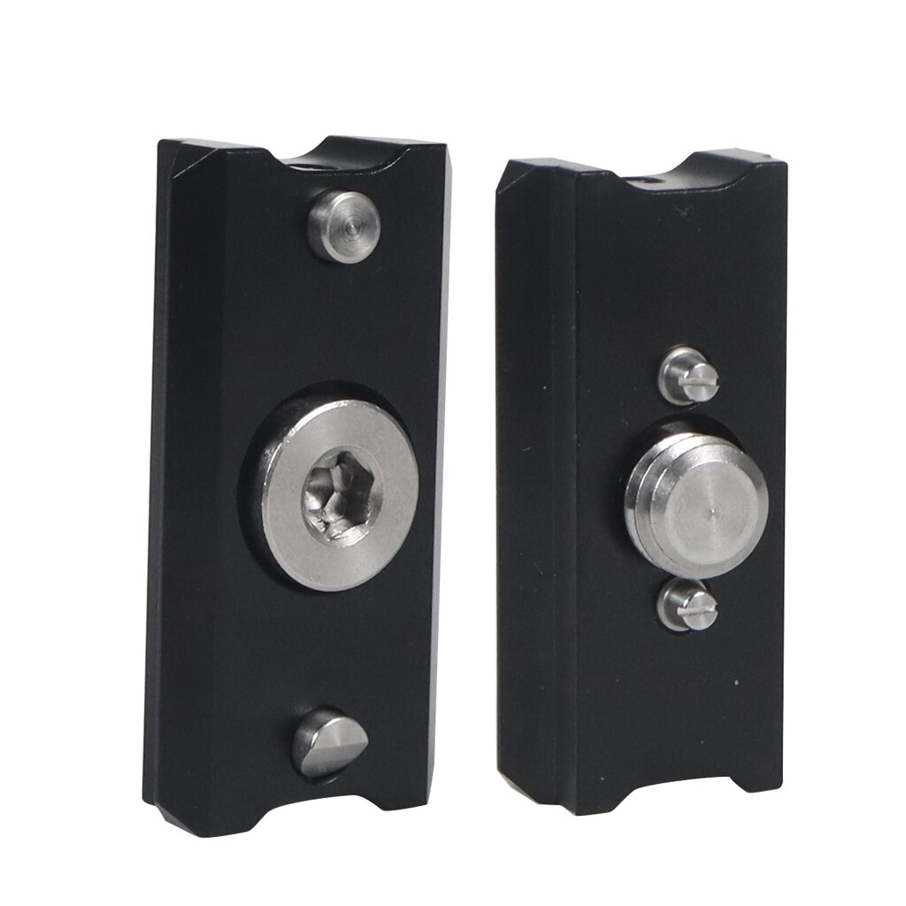 2x Camera Quick Release Safety Rail w ARRI Locating Pin 3/8'' 1/4“ Screw for Nato Clamp Handle EVF Mount DIY Attachment DSLR Rig: 3 8 Screw 42mm
