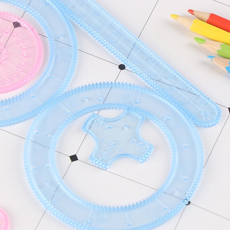 Educatief Spirograph Tekening Speelgoed Set Grijpende Tandwielen Wielen Schilderij Tekening Accessoires Speelgoed Spirographs