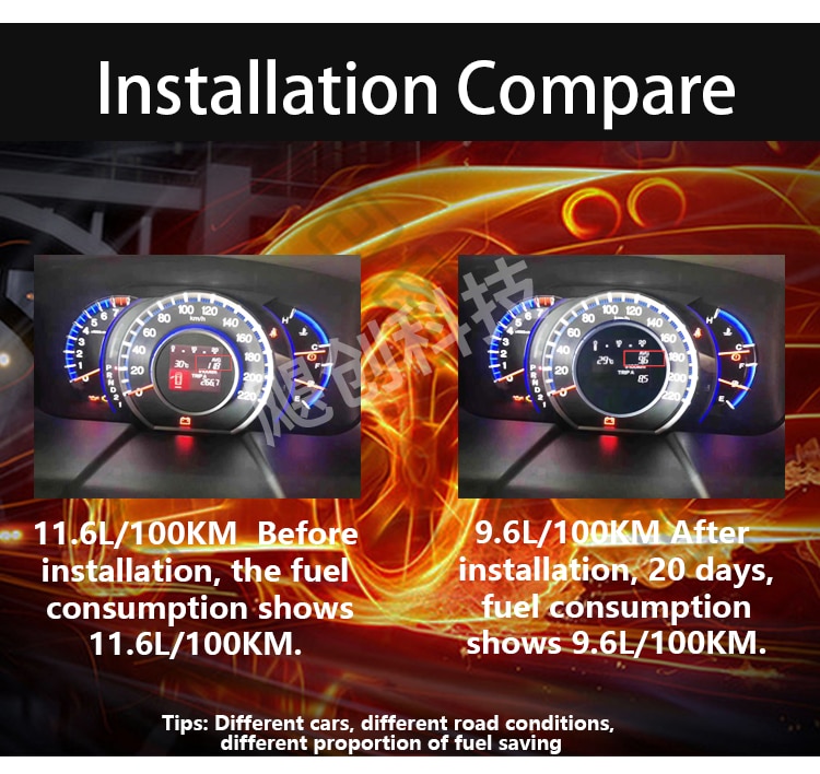 Car flow optimization Fuel Economy Fuel oil Gas Saver auto Economizer Fuel Saving Vehicle Reduce Emission special for civic 1.5T