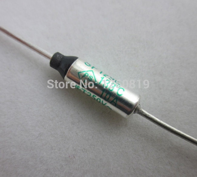 133C 5 PCS SF129E NEC SEFUSE Cutoffs Fusível Térmico 133 Graus 10A 250 V nova