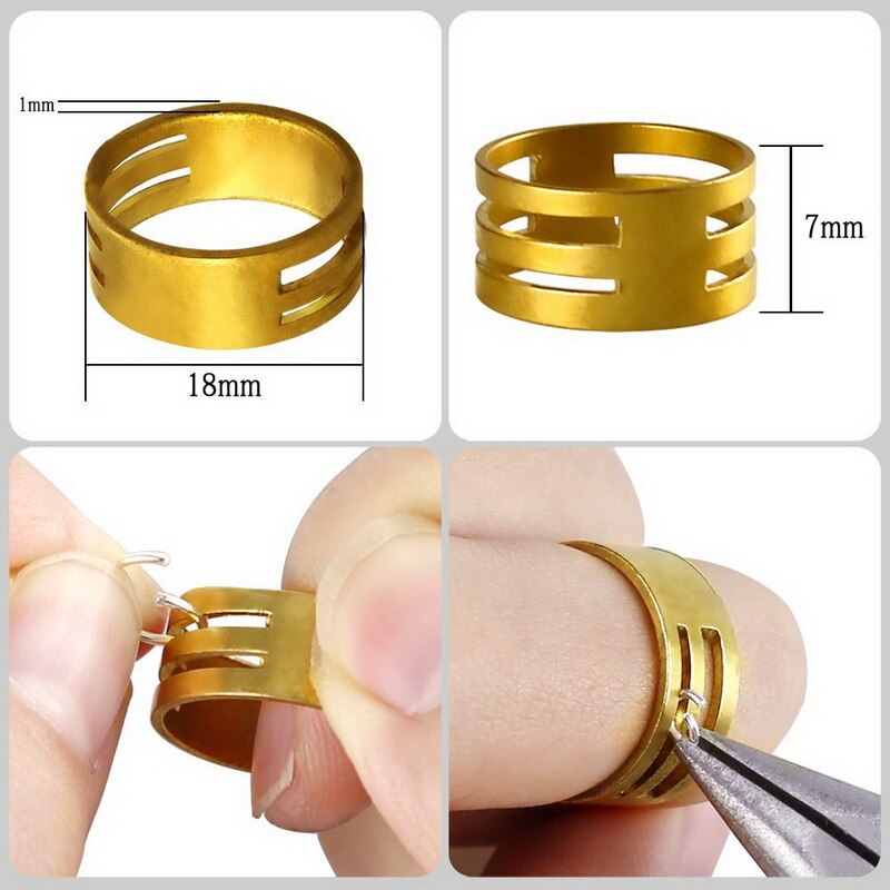 DIY pendientes hechos a mano accesorios Material paquete conjunto de fornituras para joyería portátil joyería rebordear hacer herramientas caja conjunto