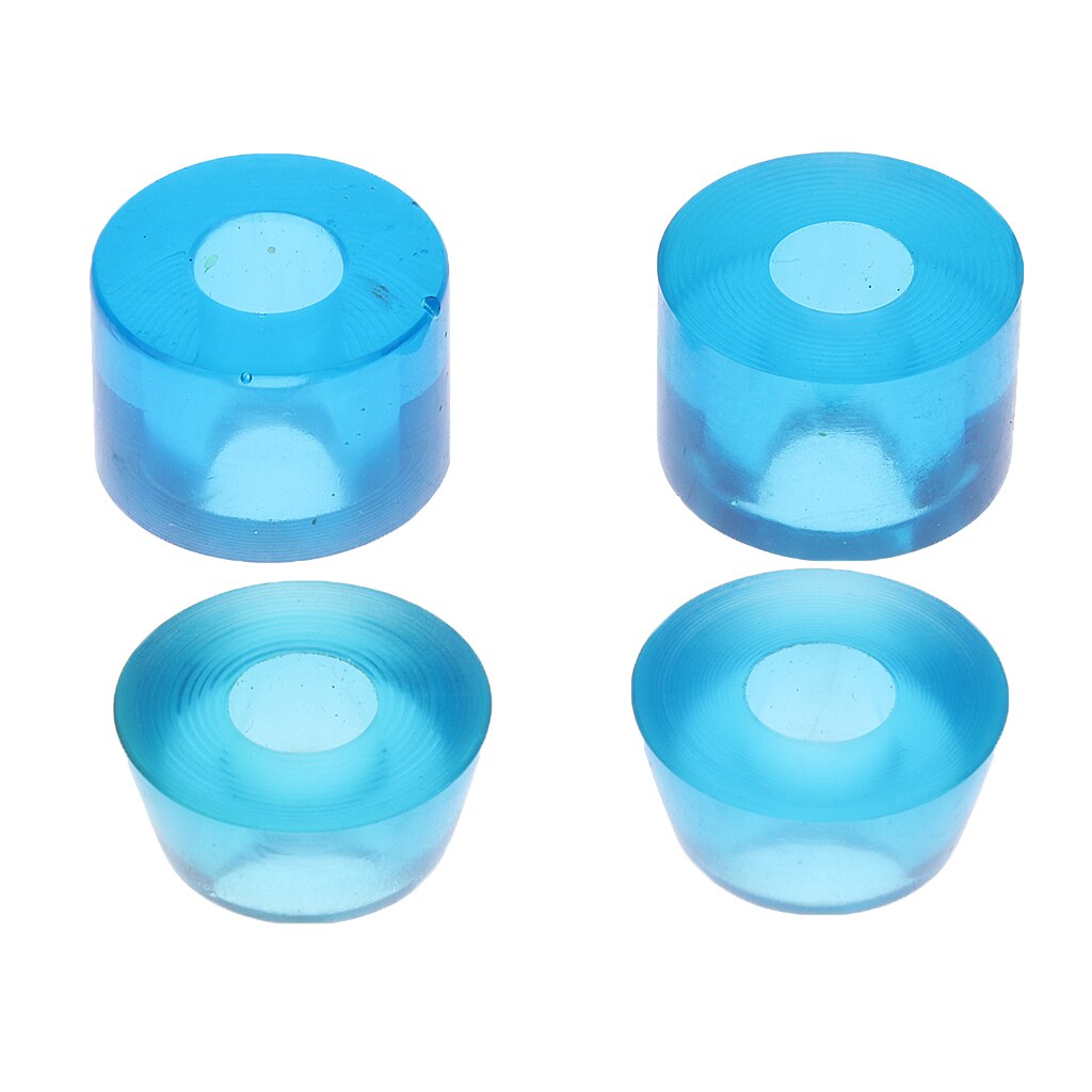 2 einstellen Ersatz Konische Buchsen & Zylindrische Buchsen für Skateboard und Longboard Lastwagen Bausatz 90A 16mm: transparent Gelb