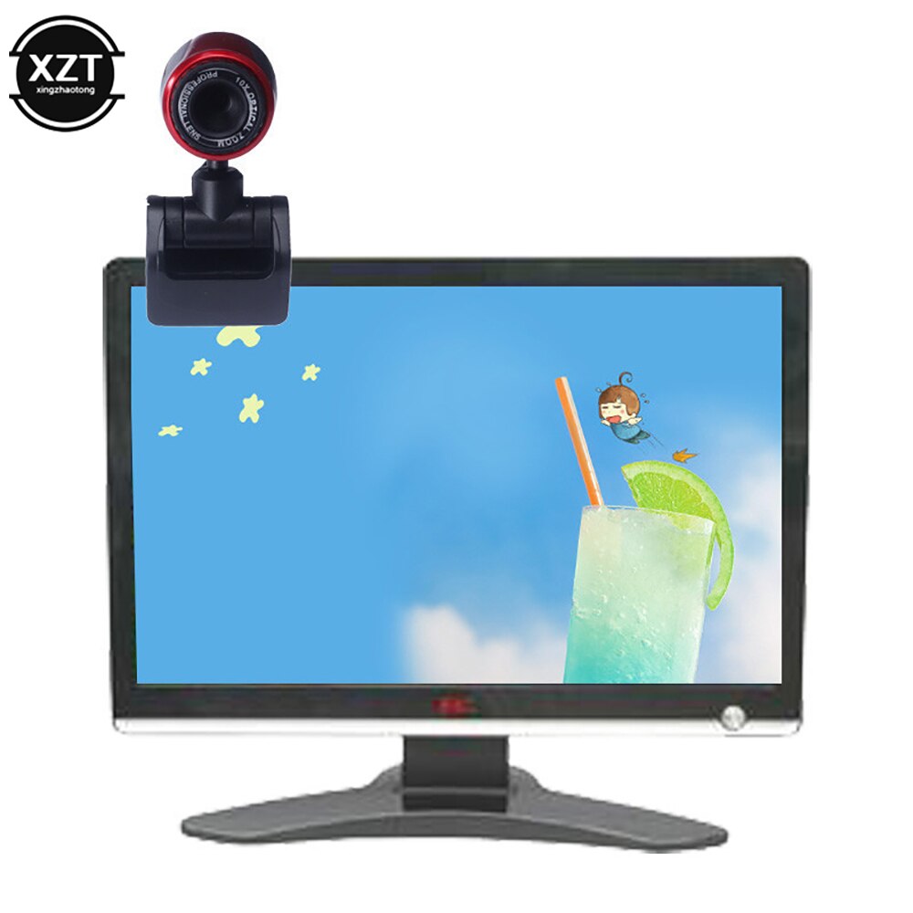 Hd Webcam Mini Computer Pc Webcam Met Usb Plug Camera &#39;S Voor Live-uitzending Video Bellen Conferentie Werken Met Microfoon