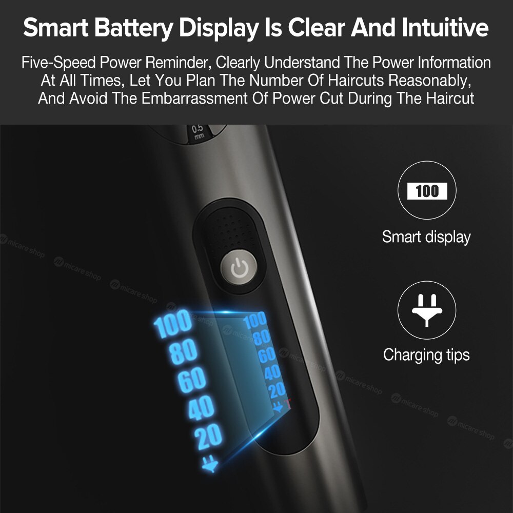 RIWA Electric Hair Clipper For Men Hair Trimmer Machine USB Rechargeable Hair Cutting Beard Machine Washable