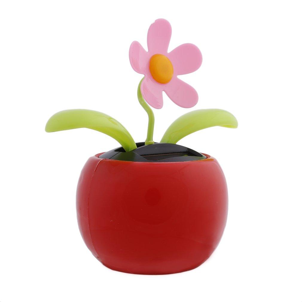 Solar de energía Solar Flip Flop hojas flor coche pantalla UL