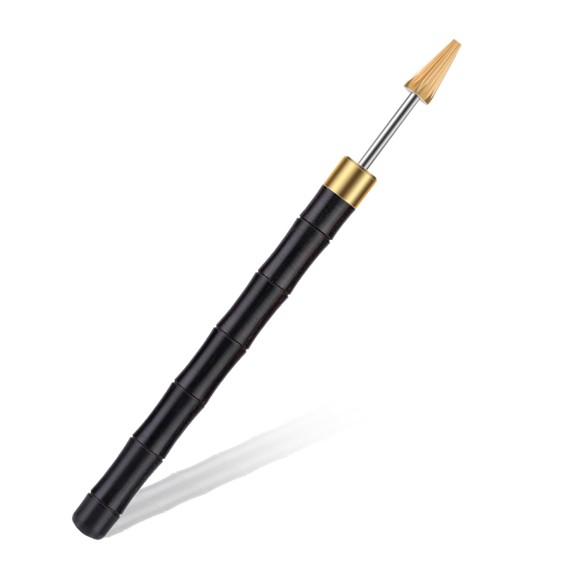 LMDZ Leather Edge Oil Pen Top Edge Dye Pen Roller Oil Pen Sandalwood Handle Leather Craft Tool Applicator Speedy Paint Tools: Black A