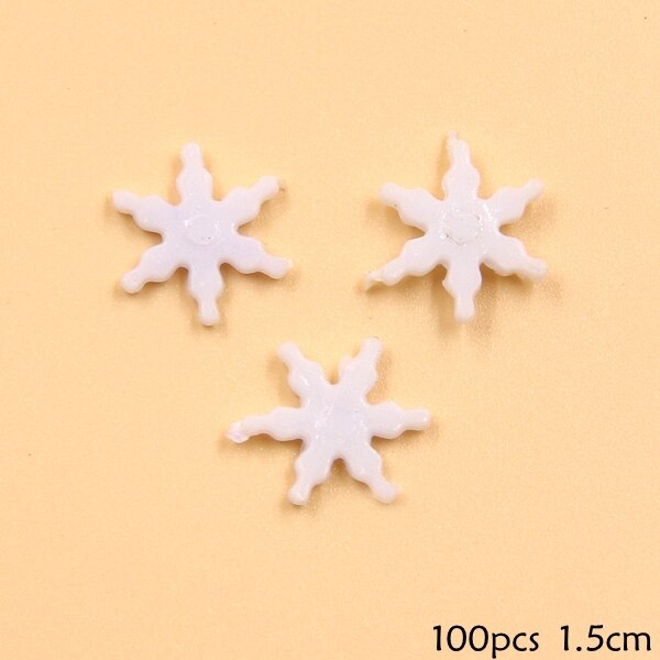 1 Pack Wit Plastic Nep Sneeuwvlok Voor Home Christmas Party Diy Scene Nieuwjaar Xmas Tree Hangers Ornamenten Raamdecoratie: N