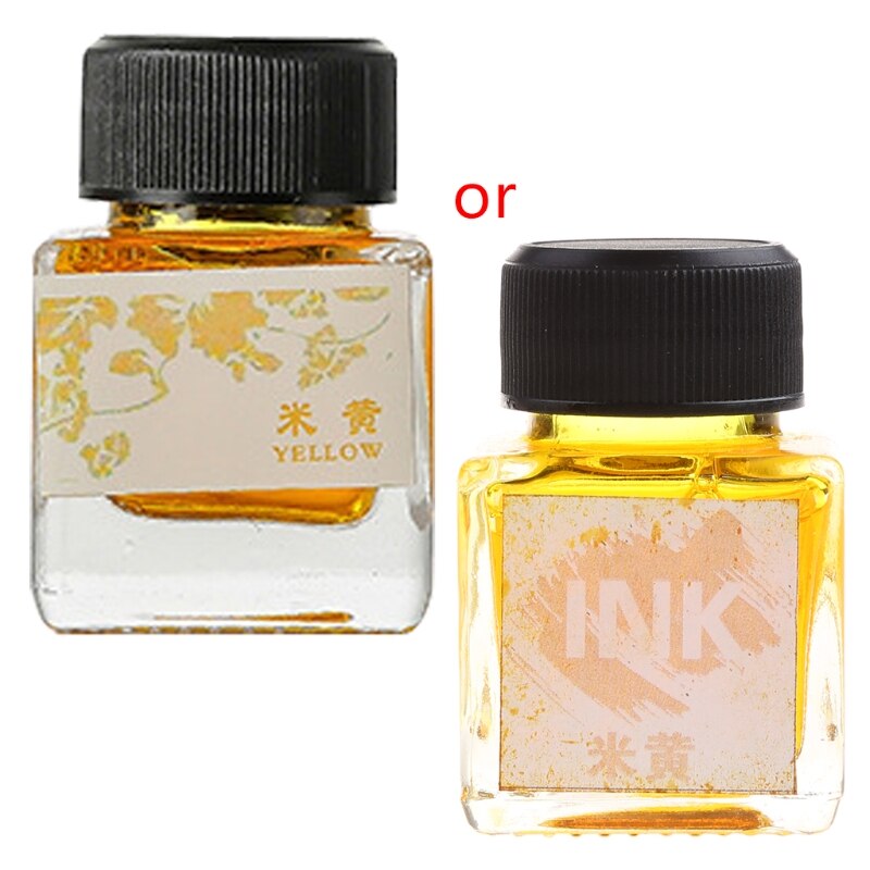 25ml Bottled Glass Smooth Writing Fountain Pen Ink Refill School Student Stationery Office Supplies,11 Colors for Choices