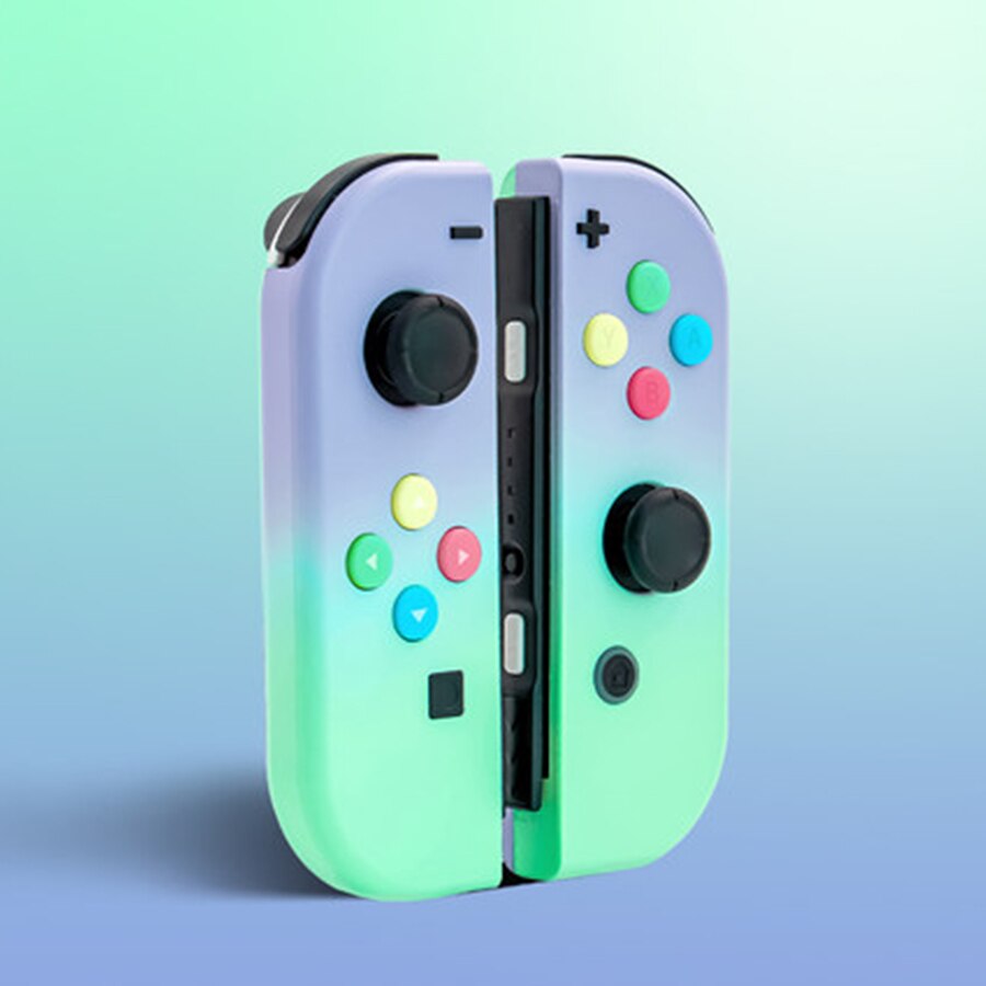 1 Pair DIY Plastic Replacement Joy-Con Repair Case Cover Housing Shell Full Button Kits Case For Nintendos Switch Controller: Silver