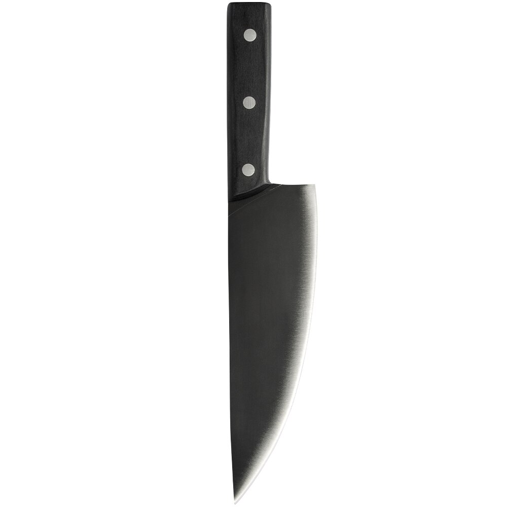 Multi-Function Chef's Knife Black Super Sharp Blade Knife Santoku Slicing Chef 3Cr13 Stainless Steel Knife with Wood Handle