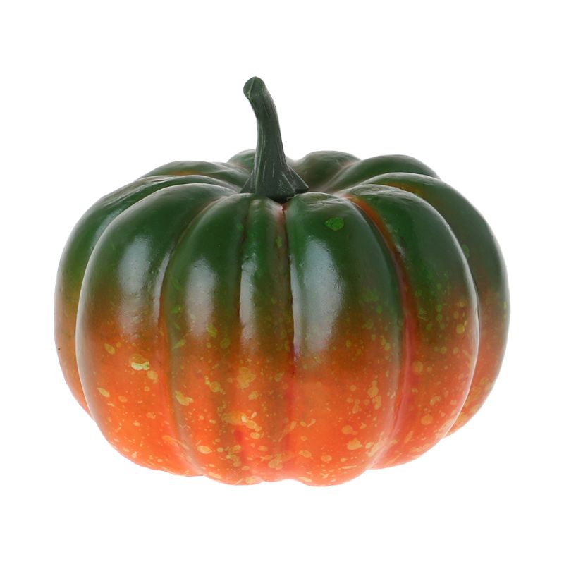 Piccole zucche artificiali finte realistiche per Halloween autunno raccolta ringraziamento decorazioni per feste fai da te C90D