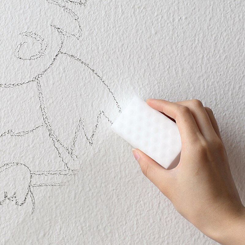 Nano magic eraser sponge white microfiber Melamine cleaning brush for glass keyboard wall graffiti spugna eraser Duster Scouring