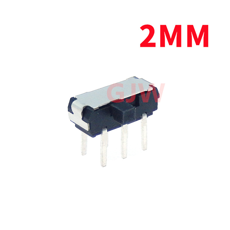 10PCS Slide Switch Micro-power Toggle Switch Single and Double-row Direct-inserted Horizontal Sliding Second Gear Third Gear: green