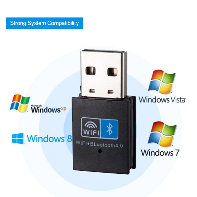 USB wifi Bluetooth Adapter V4.0 Wireless network Card wifi antenna transmitter PC WI-FI LAN Internet Receiver 802.11b/n/g TEROW