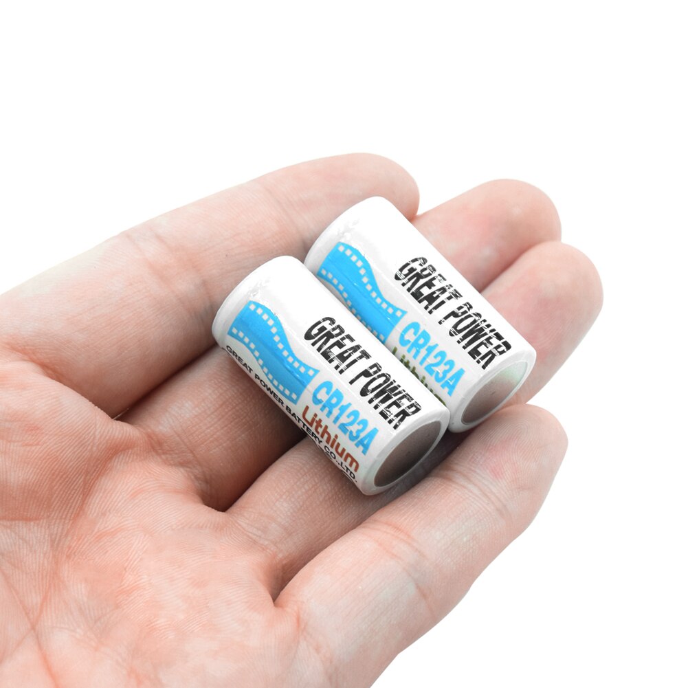 4 Pcs 3V Volt 1300mAh CR123A CR123 LiMnO2 Replacement Batteries For Smoke Detector Wireless Security System E-pencil Weighter