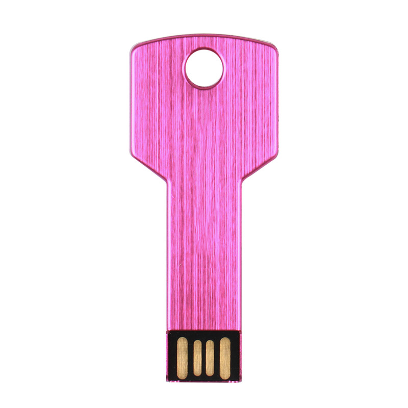 Chiavetta USB a forma di chiave in metallo ad alta capacità Chiavetta da 64 GB con penna nera Dispositivo di archiviazione con capacità reale Silver Stick Disco U ad alta velocità