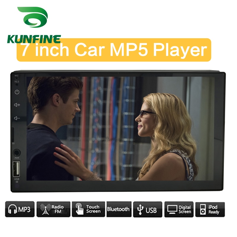 Kunfine Universele 2 Din 7 "Touch Screen Auto Multimedia Speler Autoradio Autoradio MP5 MP3 Speler Met Bluetooth fm/Usb/Aux