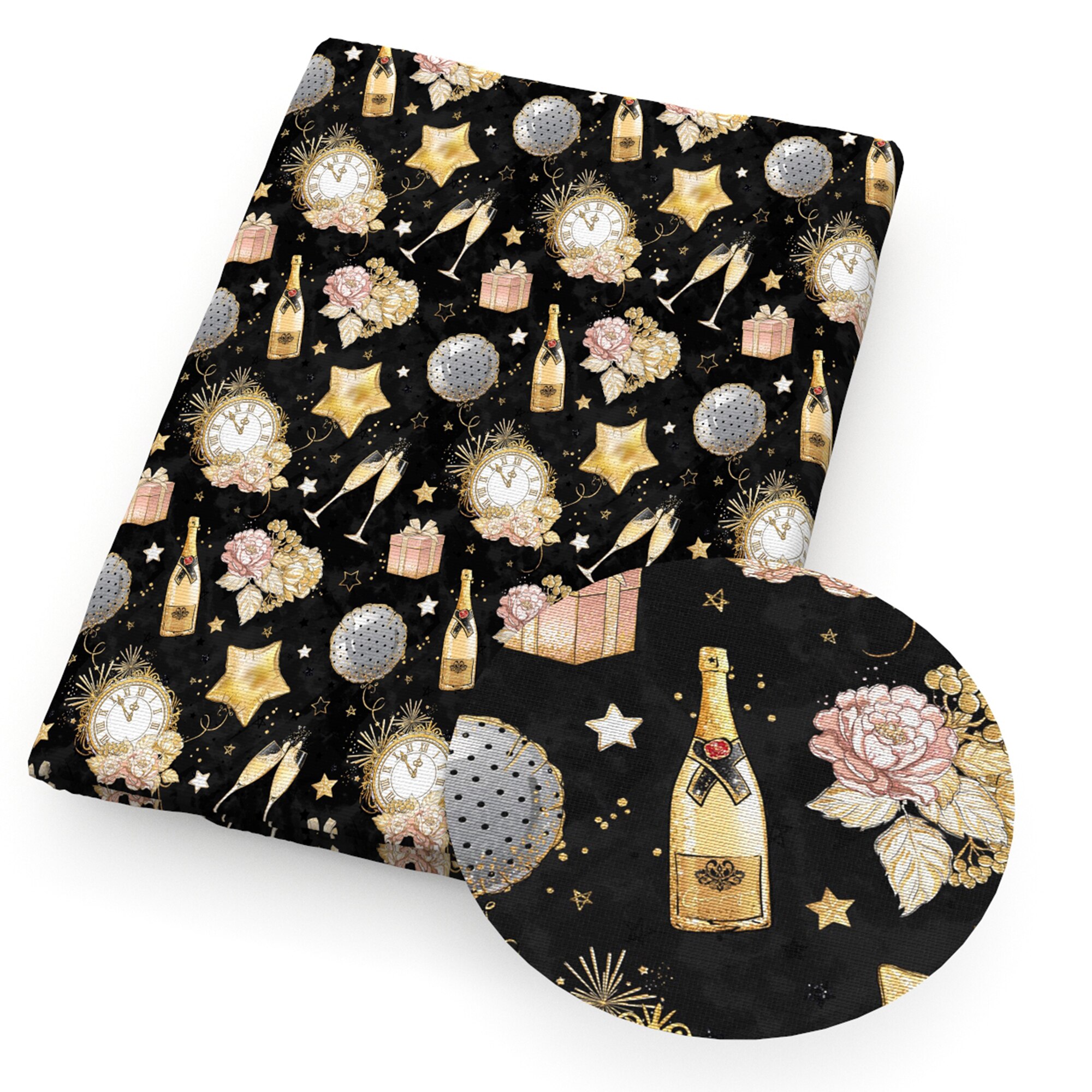 50*145Cm Gelukkig Nieuwjaar Polyester Katoen Voor Naaien Kledingstuk Kleding Quilten Patchwork Stof Tilda Pop, 1Yc13694: 1120218001