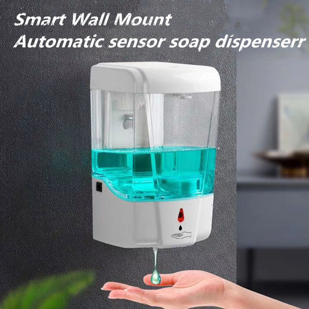 Distributeur de savon liquide automatique 700ml capteur mural récipient de lavage des mains accessoires de salle de bain Sanatizer