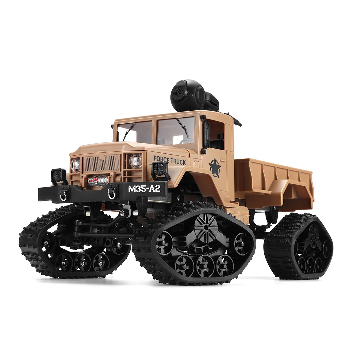 2.4Ghz RC Auto 'S Met 720P HD Camera Remote Radio Control Off-Road Vehic Met Led Verlichting Hoge snelheid Vrachtwagens Off-Road Trucks Speelgoed: Bruin