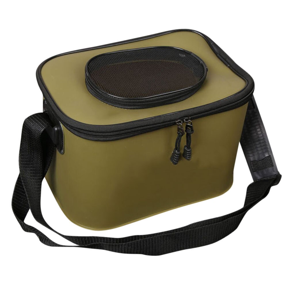 seau d'eau pliable baril voiture nettoyage lavage seau boîte de rangement pour Camping en plein air pêche XD88: army green size 1