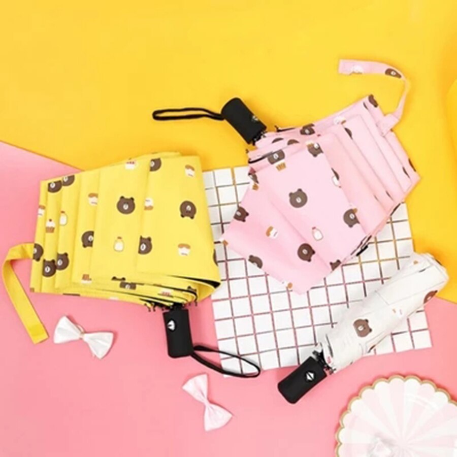 Uv Umbrella Rain Women Automatic Rain Umbrellas For Kids Girl Cute Parasol Clear Men Idea Folding Beach Useful Animal Fruit