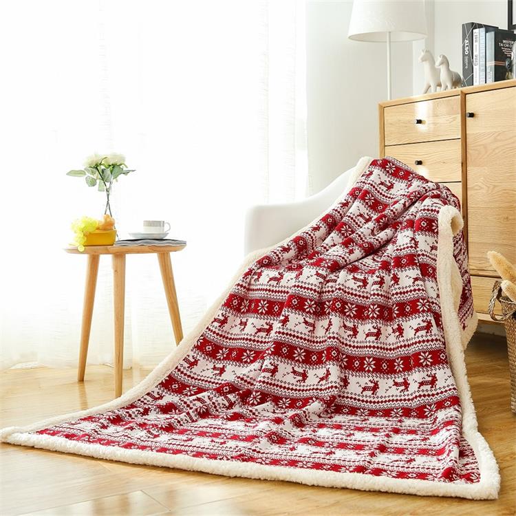 120 x 180cm rådjuruggla filt vinter tjock viktad sherpa stickning baby filt barn filt soffa slängfilt småbarn täcke: Kronhjort
