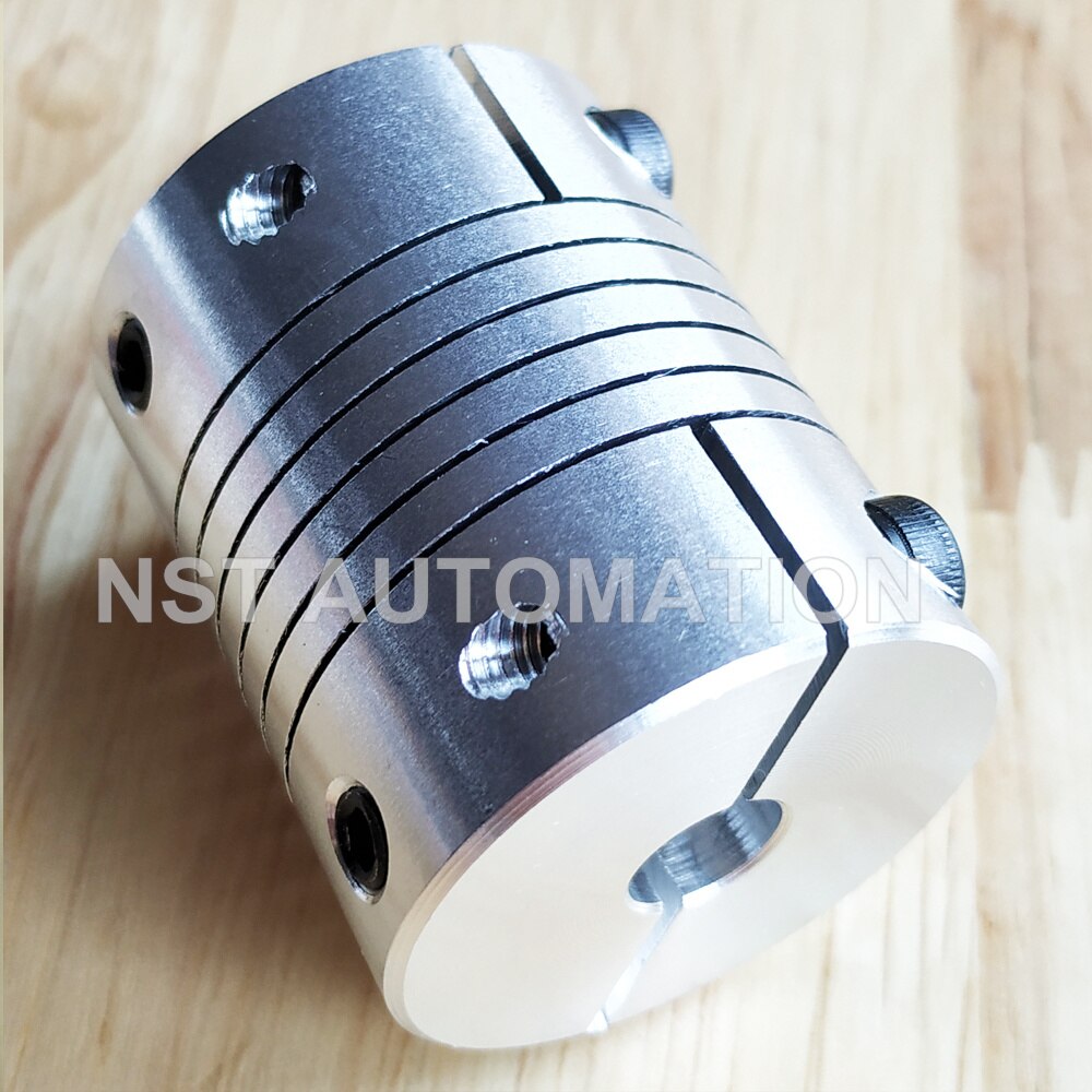 Cnc flexibele koppeling askoppeling stappenmotor connector  d25 l30 kaak aluminiumlegering
