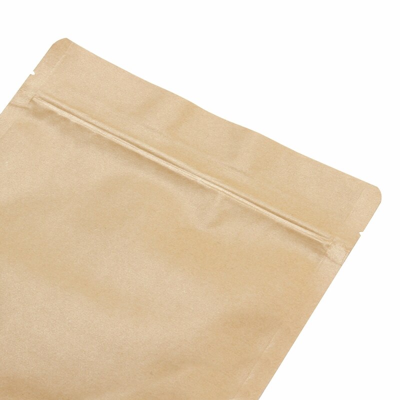 10pcs kraft paper food bags with window Self Sealing Envelope Bag