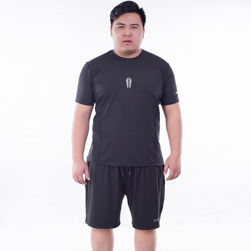 5XL/6XL schnell trocken Kompression Shirt Herren Sport Atmungsaktive Kurzarm Lauf T-Shirt elastisch Fitnessstudio Fitness oben T Plus größe