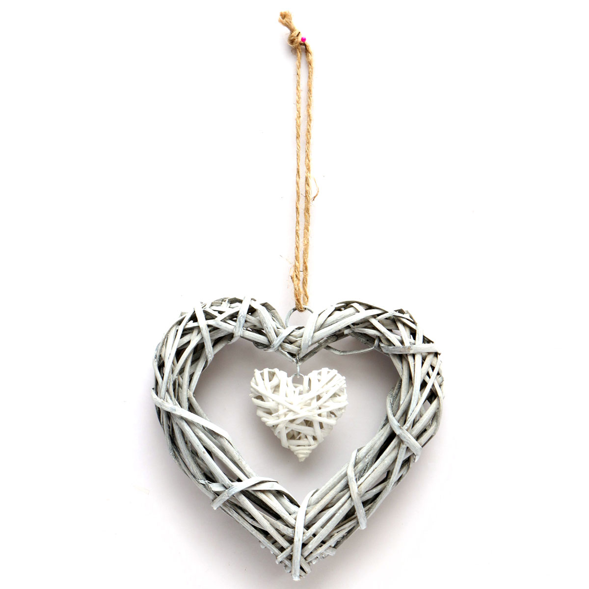 Hart Rotan Rieten Opknoping Decoraties Liefde Sepak Takraw Bruiloft Rotan Bal Decor Thuis Party voor Valentines Liefde