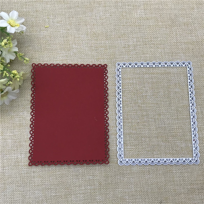 Rectangle Frame Metal Dies Scrapbooking Metal Cutting Dies Craft Stamps die Cut Embossing Card Make Stencil Frame