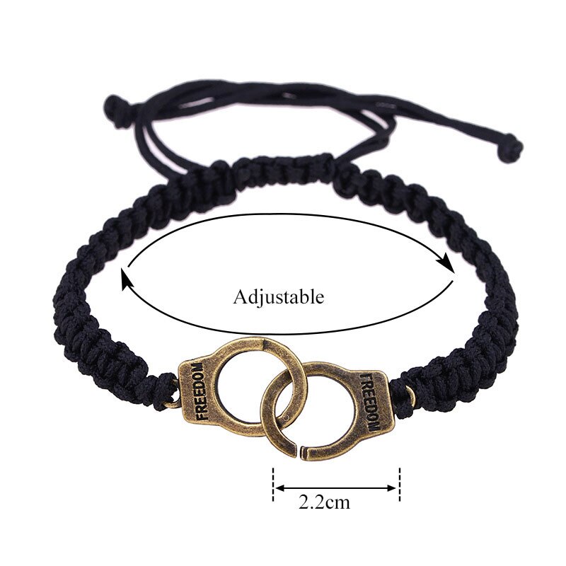 Conjunto de 2 unidades de pulseras para parejas, brazaletes para parejas, Brazalete de cuerda trenzada, imán , distancia,